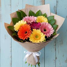 Букет яркий день в Боровичах Букет цветов из:  Герберы в Боровичах