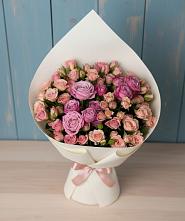 Букет Нежная розовость в Боровичах Букет цветов из:  Розы в Боровичах